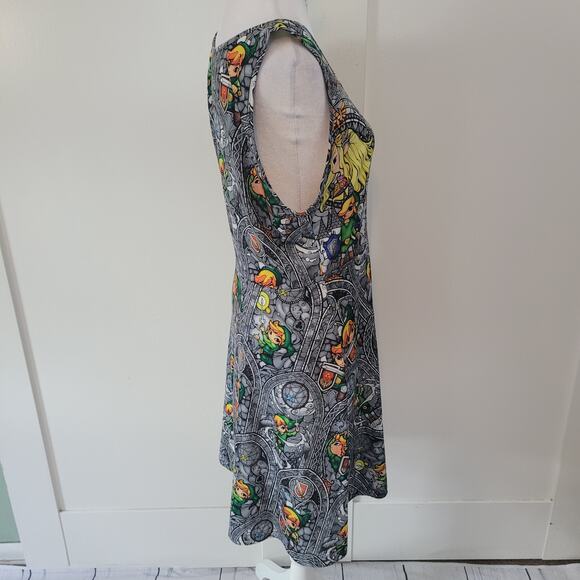 Legend of Zelda Windwaker Size M Print Skater Dress Comic Con Cosplay Gamer - Picture 5 of 10